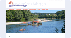 Desktop Screenshot of bayernflossfahrten.de