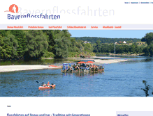 Tablet Screenshot of bayernflossfahrten.de